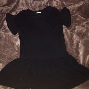 Short sleeved dark blue knit dress from H&M